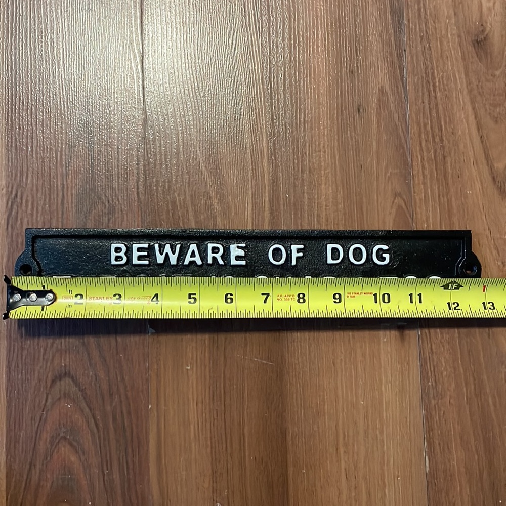 13” Iron Sign. - Picture 3 of 3